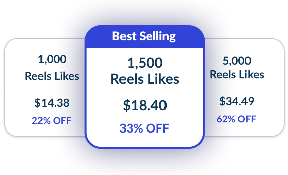 Step 1: choose an Instagram Reels likes package